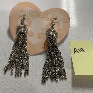 NEW Brighton Earrings Silver w/ Gold